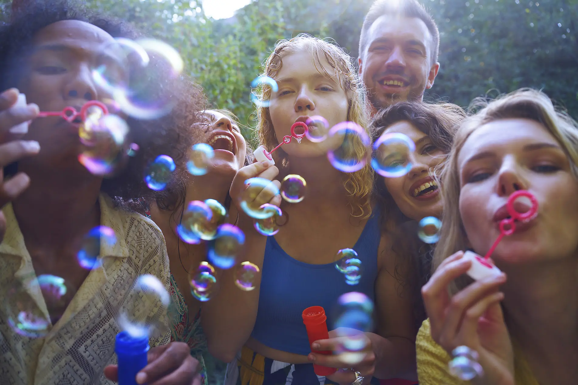 Friends having fun together