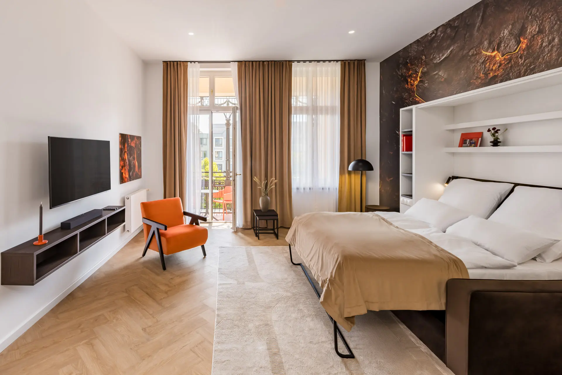 Berlin KuDamm69 Fire Living Room